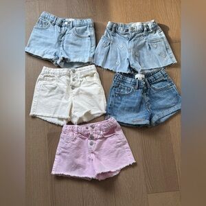 5-Lot of Zara Girls’ 3T Jean Shorts